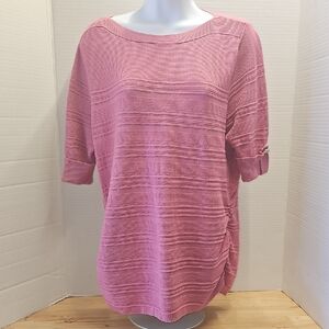 Apt. 9 Women's Pink Textured Blouse